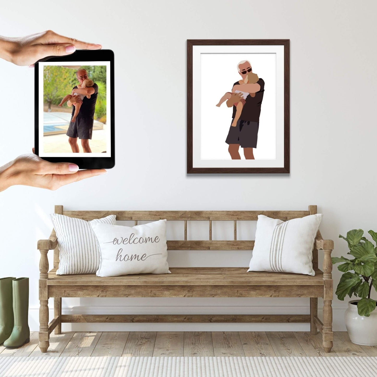 illustration-personnalisee-deco-entree-cadre