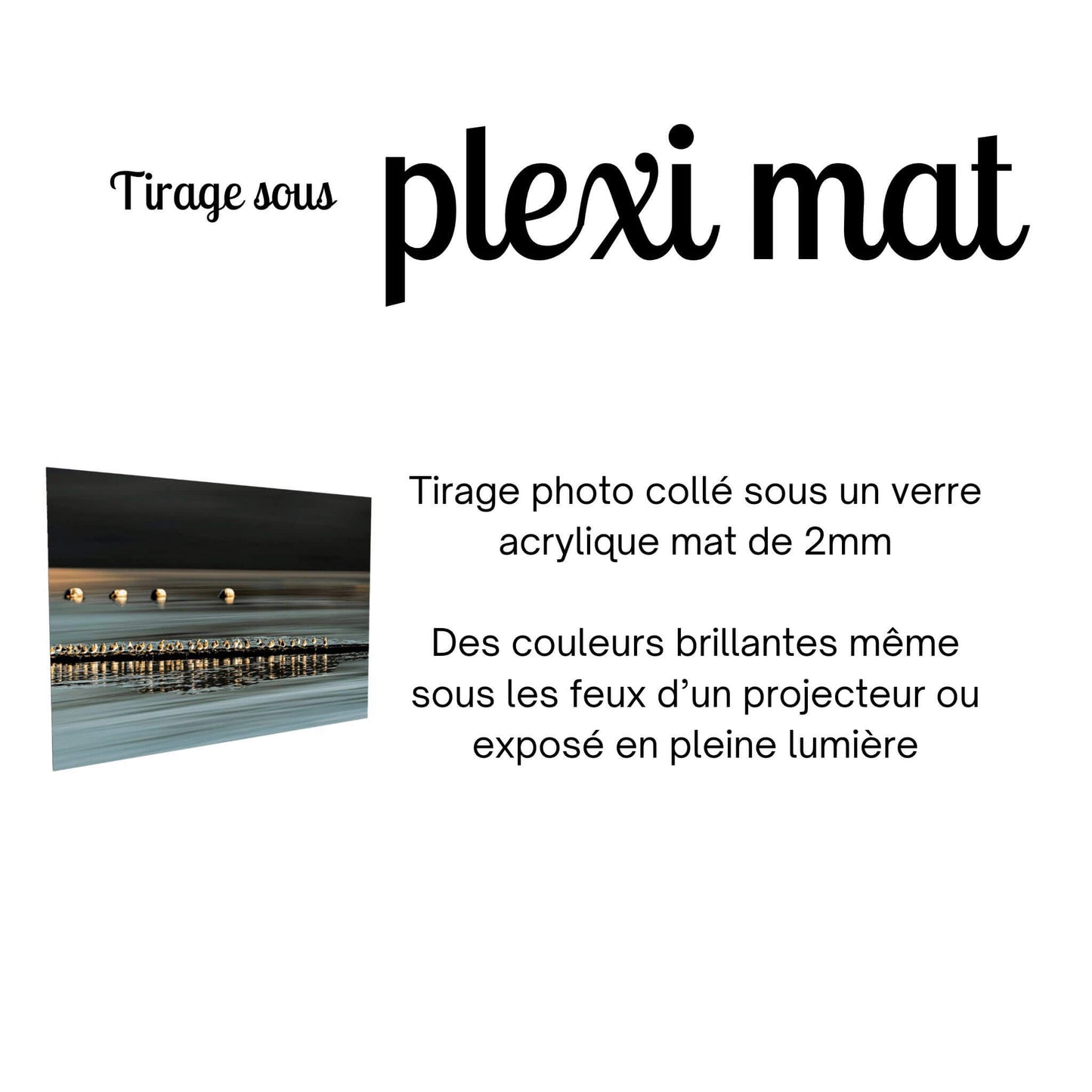 Info tirage photo collé sous verre